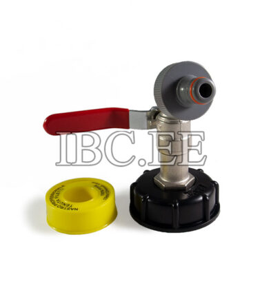Adapter for IBC container 2" with valve 3⁄4'' for Pipe Tap garden