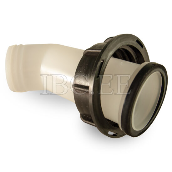 2" IBC Tap Extension Spout Angled Outlet Nozzle