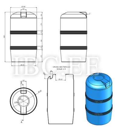 UHP tank Verticon V-250 (250L)