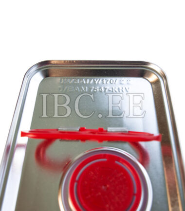 5L UN-certified steel can approved for hazardous liquids