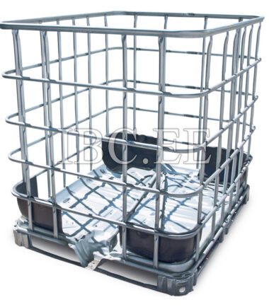Empty galvanised steel cage SteelCage IBC 1000