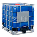 NewCube UN+FDA IBC 1000 Blue – 1000L UN & FDA Certified Blue IBC for Hazardous and Food-Grade Liquids